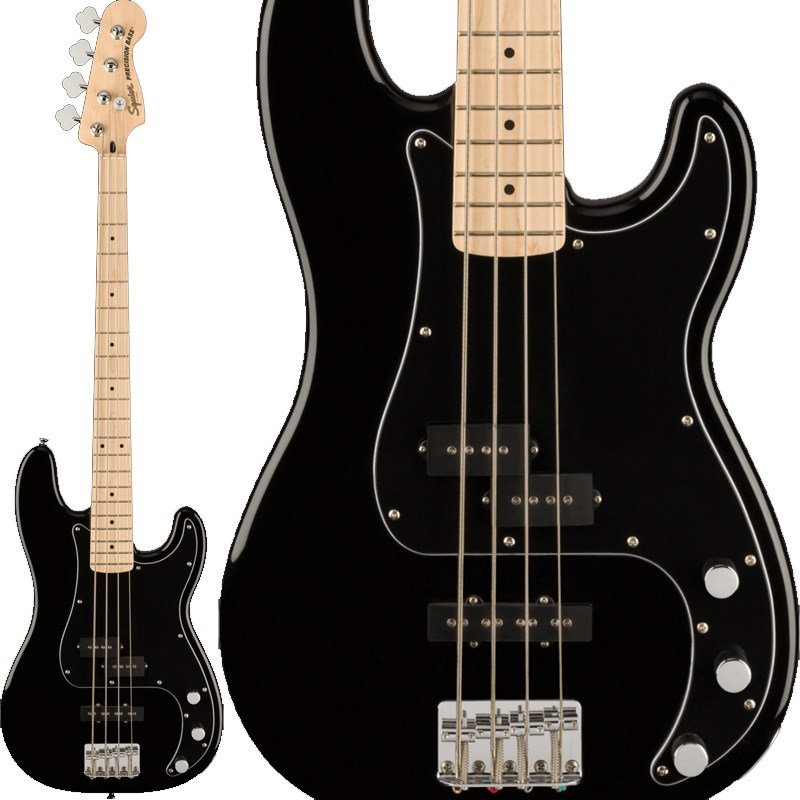 Affinity Series Precision Bass PJ (Black/Maple) Squier by Fender (新品)
