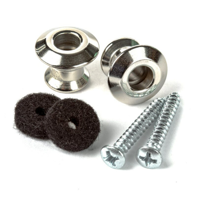 STRAPLOK DUAL DESIGN STRAP BUTTON SETS NICKEL [2PSLS031N] Dunlop (Jim Dunlop) (新品)