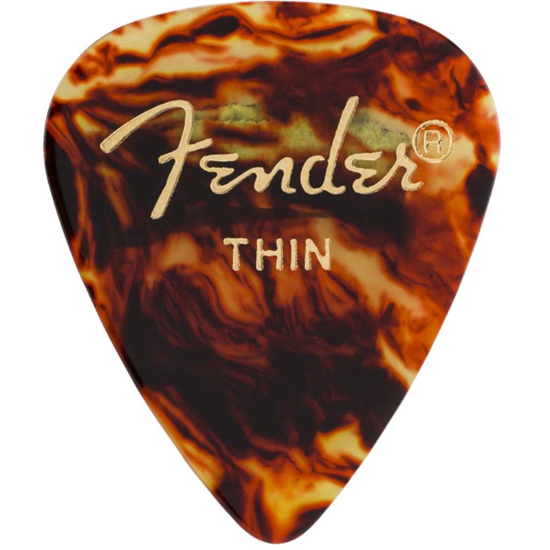 Classic Celluloid Picks， 351 Shape Thin - 1 Gross (144 Pack)  Fender USA (新品)