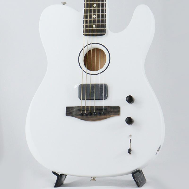 Garrison - Limited Edition FINNEAS American Acoustasonic Telecaster (Satin Arctic White/Ebony) Fender Acoustics (新品)