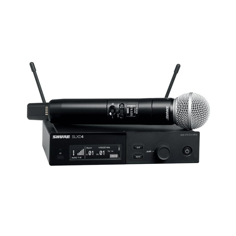 あす楽 SLXD24J/SM58-JB(SM58カプセル搭載ワイヤレスシステム) SHURE (新品)