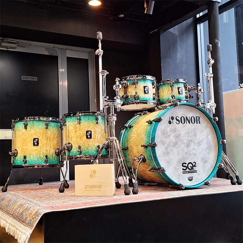 ڥٳڴŹ϶50ǯǰǥSQ2 System 5pc Drum Kit - Maple Vintage - Blue Burst on Scand...