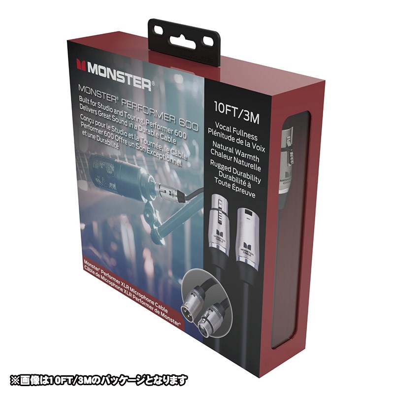 ■商品紹介★MonsterPerformer 600プロオーディオマイクケーブルは原音の持つ倍音を豊かに引き出します特許技術であるタイムコレクト構造により自然なサウンドを実現。カーボン含有絶縁体やファイバーラップ伝導線により、環境ノイズへの高い抵抗力を実現しました。マット仕上げのカスタムデザインコネクタは耐久性に優れており長年使用し続けても品質の衰えを感じさせません。DURAFLEX保護ジャケットによりハンドリングノイズが気になりません。検索キーワード：イケベカテゴリ_レコーディング_ケーブル・変換プラグ_ラインケーブル_MONSTER CABLE_新品 SW_MONSTER CABLE_新品 JAN:0741835113069 登録日:2020/12/03 ケーブル モンスター モンスターケーブル