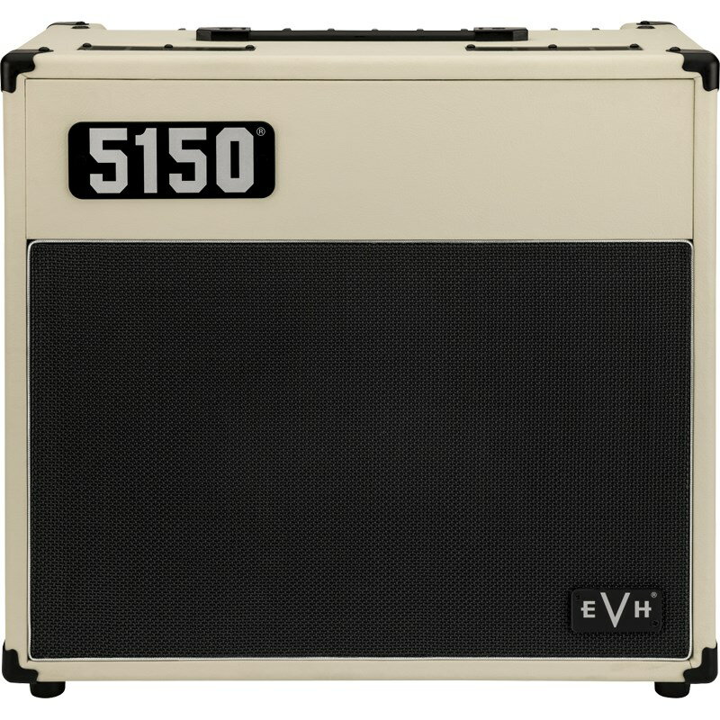 ■商品紹介EVH 5150 Iconic Seriesは、より手頃な価格でパワフルなEVHのチューブアンプトーンを求めるギタリストのニーズに応えるアンプシリーズです。EVHブランドのフラッグシップアンプであるEVH5150IIIから進化したIconicアンプは、エディ・ヴァン・ヘイレンが生み出した灼熱のサウンドと唸るような厚いゲインを提供します。5150 Iconic Series 15W 1x10コンボアンプは、著名なアンプエンジニアであるジェームス・ブラウン率いるEVHチームにより共同開発されています。1本の6L6パワー管と、2本のECC83管を搭載より、現代のギタリストが求める幅広いトーンとパワーを提供しています。キャビネットは特別設計の内部合板バッフリングを備えており、タイトな低音域レスポンスが得られます。プリアンプ回路用に特別にヴォイシングされた10インチCustom Design EVH Celestionスピーカーを1基搭載し、極上のクリーントーンと焼け付くようなハイゲイントーンをタイトかつ明瞭に表現します。このコンボアンプはチャンネルを2系統装備し、それぞれにヴォイスオプションを追加することでさらに多彩なサウンドが得られるようになっています。Greenチャンネルには、クリーントーンからゲインアップまで対応するOverdriveボタンが、Redチャンネルには、激しいリードプレイに最適なBurnボタンが搭載されています。各チャンネルにはゲインとボリュームコントロールが独立して用意されており、クリーン／ハイゲインのチャンネルを切り替える際にボリュームをレベルマッチングさせることが可能です。コントロールパネルには、両チャンネル共有のEQ（Low、Mid、High）、レゾナンス、Presence、そして大小様々なサイズの空間を演出するReverbエフェクトを備えています。その他、1ボタンフットスイッチ、エフェクトループ、デュアルパラレルスピーカー出力端子、ワット数を抑える1/4パワーアッテネータースイッチを装備しています。1/8インチオーディオ入力により、お気に入りのリズムトラックや楽曲に合わせて演奏することができ、1/8インチキャビネットエミュレーションヘッドフォン／レコーディング出力により、ダイレクトレコーディングやあらゆるPAシステムを通して、正真正銘のEVHトーンを得ることが可能です。■仕様詳細Amplifier Type: TubeOutput: 15 WattsPreamp Tubes: 2 - ECC83Power Tubes: 1 - 6L6Rectifier: Solid StateInputs: One - 1/4Auxilliary Input: 1/8 in (3.5 mm) StereoChannels: Two - Clean/Overdrive and Lead/BurnControl Panel: Channel 1: Gain w/ Overdrive Switch; Channel 2: Gain w/ Burn Switch; Shared Low， Mid，High EQ; Channel 1/Channel 2 Volume; Global Reverb， Resonance and PresenceEffects: ReverbEffects Loop: 1/4 (Send/Return)Line Out: One - (1/8 Stereo)Speaker Jack: Two - 1/4 ParallelSpeaker: One - 10 EVH Celestion CustomSpeaker Power Rating: 15 WattsCabinet Material: MDF w/ Plywood BaffleCovering: Black Textured Vinyl (010)， Ivory Textured Vinyl (410)Grille Cloth: BlackHandle: Molded Plastic Strap with Black Powder Coated CapsBlack Chicken-Head StylePointer Black Chicken-Head Style Pointer検索キーワード：イケベカテゴリ_ギターアンプ・ベースアンプ_ギターアンプ_コンボ_チューブ_EVH_新品 SW_EVH_新品 JAN:0717669559069 登録日:2023/03/09 ギターアンプ ヴァンヘイレン バンヘイレン エディ