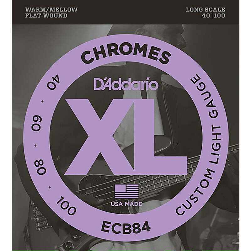 Chromes Flat Wound ECB84 D’Addario (新品)