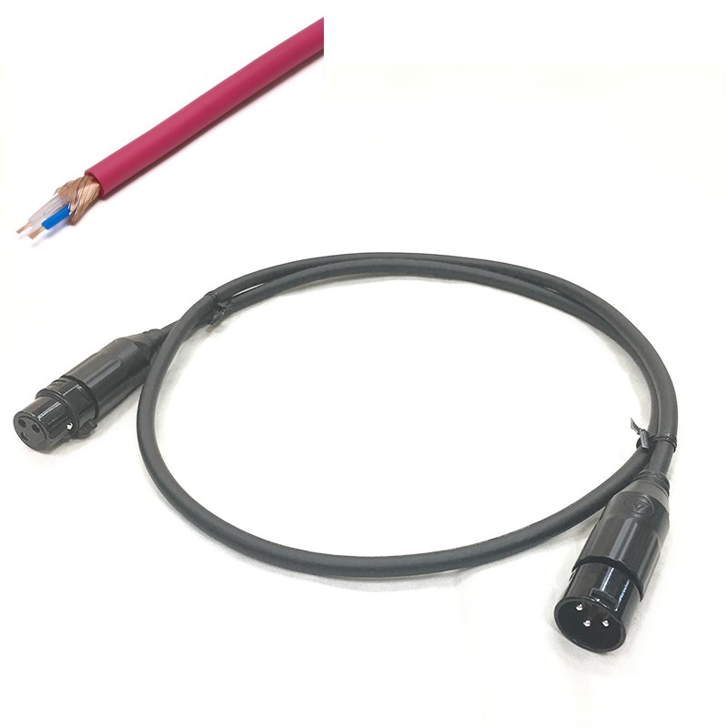 2549 XLR 赤/2.0m【assy by oyaide・XLR(F)-XLR(M)】【受注生産品 納期1ヵ月程】 MOGAMI (新品)