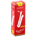 翌日配達 《硬さ:3》バリトンサックス用リード バンドレン JAVA(ジャバ) ファイルド レッドカット VANDOREN (新品)