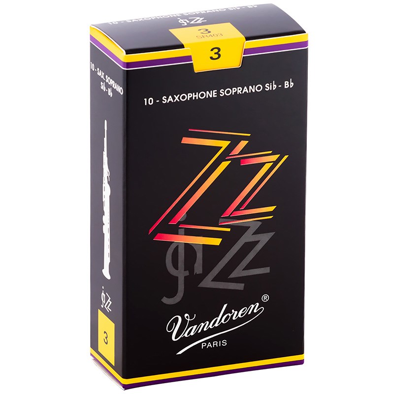 翌日配達 《硬さ：3》ソプラノサックス用リード バンドレン ZZ(ジージー) VANDOREN (新品)