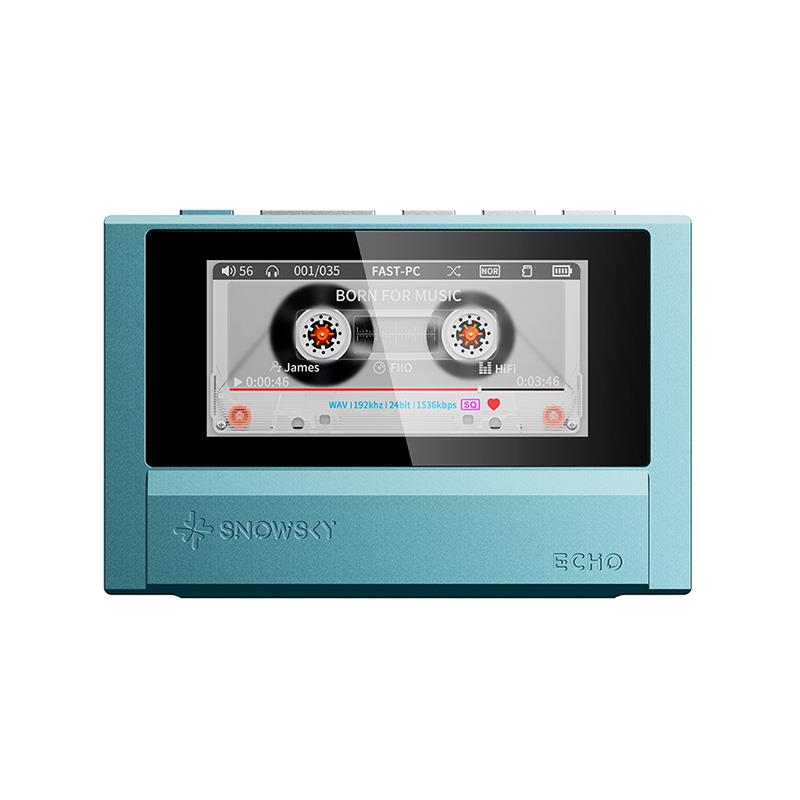 ■商品紹介【製品の特長】★Snowsky ECHOは高品位DAC CS43198 をデュアル構成で搭載し、3.5mmシングルエンドおよび4.4mmバランス出力を備えたポータブルハイレゾ音楽プレーヤーです。6000系アルミニウムマグネシウム合金のCNC切削メタルボディに、2.39インチIPSフルビューHDカラーディスプレイを搭載。カセットテープをオマージュしたレトロなダイナミックUIにより、回転するテープやVUメーター、オーディオビジュアライザーを楽しめます。DSD256、PCM 192kHz/24bitに対応し、USB DAC機能やBluetooth送信機能も搭載。4GBの内蔵メモリに加え、最大256GBのmicroSDカードに対応し、1，100mAhバッテリーによる約14時間の連続再生を実現します。インラインリモコン対応、カスタムEQ機能、電子書籍リーダー機能も備えたサイズを超えた多機能プレーヤーです。●メタルボディが生み出す、上質なカセットプレーヤーデザインSnowsky ECHOのボディは6000系アルミニウムマグネシウム合金を採用し、CNC精密加工により成形されています。手にした瞬間に感じる確かな質感と、しっかりとした重量感。Snowsky ECHO MINIで好評を博したクラシックなカセットプレーヤーデザインをメタルボディで再現し、レトロでありながら現代的な魅力と品格をまとったミュージックプレーヤー●ハイエンドDAC CS43198 x2基 | デュアル構成で搭載。心に響く高音質再生Cirrus Logic社のDACチップ「CS43198」を2基搭載し、左右チャンネルをそれぞれ独立して処理。ECHO MINIのCS43131より上位グレードのDACを採用し、よりリアルでパワフルな音質を実現しています。お気に入りの楽曲を、より深く、より豊かにお楽みいただけます。●2.39インチIPSフルビューHDカラーディスプレイ＆レトロUIVUメーター、回転するカセットテープ、オーディオビジュアライザーなど、カスタムデザインのレトロなダイナミックUIを多数搭載。アルバムアートや歌詞表示にも対応し、2.39インチの高精細カラーディスプレイがカバーアートとテキストを鮮やかに映し出します。※LRC形式の歌詞およびJPG埋め込みカバーアートに対応。●3.5mmシングルエンド＋4.4mmバランスのデュアル出力3.5mmシングルエンドと4.4mmバランスの両ヘッドホン出力を搭載。エントリークラスからハイエンドまで、ほぼすべてのイヤホンやヘッドホンに対応。バランス出力では最大260mW（32Ω）の駆動力を発揮します。●USB DAC機能搭載。プラグ＆プレイで即座にHiFiサウンドUAC対応により、Snowsky ECHOは外部USB DACとしても使用可能です。ドライバー不要のプラグ＆プレイに対応し、スマートホンやPCに接続するだけで、ハイエンドDACチップとハイエンド回路をそのまま活用し、HiFiサウンドをお楽しみいただけます。※UACモードでは充電を無効にでき、接続機器のバッテリー消耗を防ぎます。●DSD256 | PCM 192kHz/24bit再生。あらゆる音楽フォーマットを1台でDSD（最大DSD256）、WAV、FLAC、APE、MP3、M4A、OGGに対応。PCMは最大192kHz/24bitをサポートし、ほぼすべてのオーディオフォーマットと音質レベルを1台で再生できます。●Bluetooth送信対応。ワイヤレスでも自由にBluetooth送信機能を搭載し、お気に入りのTWSイヤホンや、Bluetoothヘッドホン/スピーカーに簡単に接続できます。ハイレゾライブラリをワイヤレスで自由にお楽しみいただけます。※プロトコルの互換性により、一部のデバイスでは接続できない場合があります。●テキスト閲覧機能も搭載TXTテキストファイルリーダーとしても活用可能。音楽と読書を、いつでもどこでもお楽しみいただけます。●内蔵4GB & microSDカード対応で大容量ストレージを実現4GBの内蔵メモリに加え、最大256GBのmicroSDカードに対応。数千曲のロスレストラックを保存し、高音質ライブラリを持ち歩くことができます。●約14時間の長時間バッテリー駆動1，100mAhの大容量バッテリーにより、約14時間の連続再生を実現。長時間の外出や旅行にも最適なコンパニオンです。●インラインリモコン対応(CTIA規格対応)インラインリモコンに対応し、再生・一時停止・スキップ・音量調整を手元で簡単に操作できます。CTIA規格対応で幅広いデバイスとの互換性を確保しています。●カスタムEQで、自分だけのサウンドを複数のプリセットEQモードに加え、高精度なカスタムEQ調整にも対応。周波数帯域のゲインを細かく調整し、自分だけの理想のサウンドを作り上げることができます。※EQ機能は192kHz/16bitまでのPCM音源に対応しています。●Hi-Res Audio認証取得。確かな高音質の証独立したオーディオ水晶発振器を搭載し、オーディオ信号の精度を向上。Hi-Res Audio認証は、プレミアムなオーディオ体験の証です。【製品の仕様】DACチップCS43198×2ディスプレイ2.39インチ 222×480 IPS フルビューHDカラースクリーン対応サンプリングレートDSD64/128/256WAV：24bit/192kHzFLAC：24bit/192kHzAPE：24bit/192kHzMP3/OGG/M4A/WMA※SACD/DTSは非対応※USB DAC機能では、PCM 48kHz/16bitまで対応出力端子3.5mmシングルエンド出※CTIA規格対応4.4mmバランス出力適合インピーダンスシングルエンド（PO）：16〜150Ωバランス（BAL）：16〜300Ω出力（3.5mm シングルエンド）L+R?130mW+130mW（16Ω、THD+N1%、USB IN）L+R?120mW+120mW（32Ω、THD+N1%、USB IN）L+R?13mW+13mW（300Ω、THD+N1%、USB IN）ピーク出力電圧（3.5mm）?1.9V（32Ω、THD+N1%）出力インピーダンス（3.5mm）0.4Ωクロストーク（3.5mm）?73dB（1kHz、32Ω）ノイズフロア（3.5mm）0.8μV（A特性）THD+N（3.5mm）0.0006%（-5dB、32Ω）S/N比（3.5mm）?127dB（32Ω、A特性）出力（4.4mm バランス）L+R?150mW+150mW（16Ω、THD+N1%、USB IN）L+R?260mW+260mW（32Ω、THD+N1%、USB IN）L+R?54mW+54mW（300Ω、THD+N1%、USB IN）ピーク出力電圧（4.4mm）?2.9V（32Ω、THD+N1%）出力インピーダンス（4.4mm）0.7Ωクロストーク（4.4mm）?125dB（1kHz、32Ω）ノイズフロア（4.4mm）0.8μV（A特性）THD+N（4.4mm）0.0004%（-5dB、32Ω）S/N比（4.4mm）?131dB（32Ω、A特性）BluetoothSBC送信対応EQ内蔵EQ調整対応（最大192kHz/16bitまでのPCM音源に対応）内蔵メモリ4GB外部メモリーmicroSDカード(最大256GBまで)※NTFSフォーマットは非対応バッテリーリチウムバッテリー 1，100mAh連続再生時間約14時間（出力レベル：40mV）USB端子USB Type-C（USB DAC機能／充電／データ転送）ファームウェアアップグレードUSB経由に対応寸法約85×55.5×14.3mm重量約85g付属品USBケーブル(USB Type-A to Type-C)検索キーワード：イケベカテゴリ_レコーディング_レコーダー・プレイヤー_プレイヤー_FiiO_新品 SW_FiiO_新品 JAN:4562314021882 登録日:2026/08/06 フィーオ