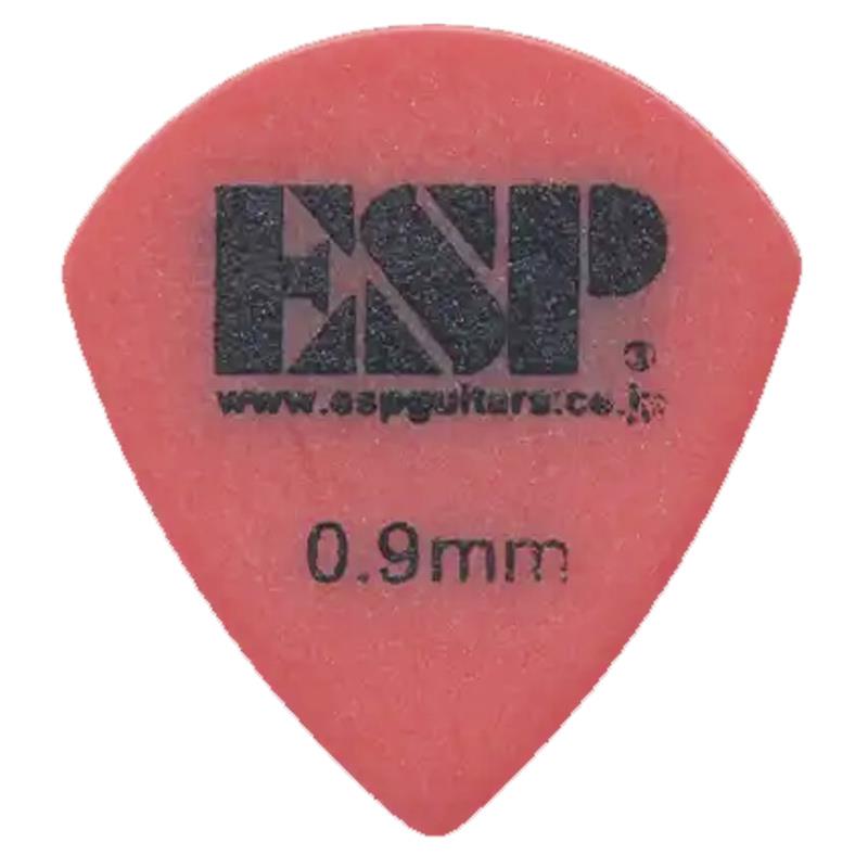PJ-PS09 RED ポリアセタール サンドグリップ PICK (ジャズシェイプ/0.9mm) ESP (新品)