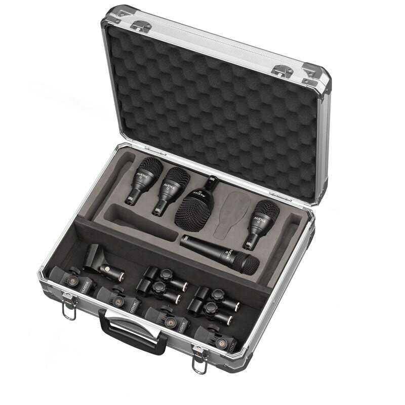 ■商品紹介★ドラム録音用マイクロフォンセットFP5は、ライブステージ用途に最適なマイクロフォンセットです。FP5は、スネアドラム、ボンゴ、ティンバレに適したf5、フロアタム、コンガ、ジャンベ、ティンバレス、木管楽器に適したf2、 キックドラム、カホン、ベースキャビネットに適したf6で構成されています。マイクスタンド固定用マイククリップDCLIPが4台、 ドラムリム固定用マイククリップDFLEXが4台同梱されており、様々な楽器へのマイキングのセッティングに最適なセットです。裏地がクッションフォームのアルミ製キャリングケースが付属、これらのセットの持ち運びや保管が可能です。耐久性に優れたFusionシリーズは、ライブステージのみならず、リハーサル、学校、礼拝所など様々なアプリケーションで利用可能です。・ステージ、スタジオで様々な楽器の録音に最適・f2x3台、f5x1台、f6x1台、DCLIP×4台、DFLEX×4台、MC1×1台のセット・アルミ製キャリングケース付属■内容物・f2x3台・f5x1台・f6x1台・DCLIPx4台・DFLEX×4台・MC1×1台・アルミ製キャリングケース検索キーワード：イケベカテゴリ_レコーディング_マイク_ダイナミックマイク_AUDIX_新品 SW_AUDIX_新品 JAN:0687471141175 登録日:2019/01/12 マイク ダイナミックマイク