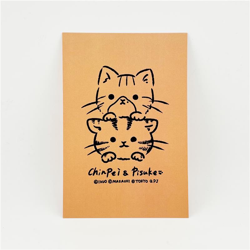 IKUO×MASASHI ポストカード（オレンジ） Ikebe Original (新品)