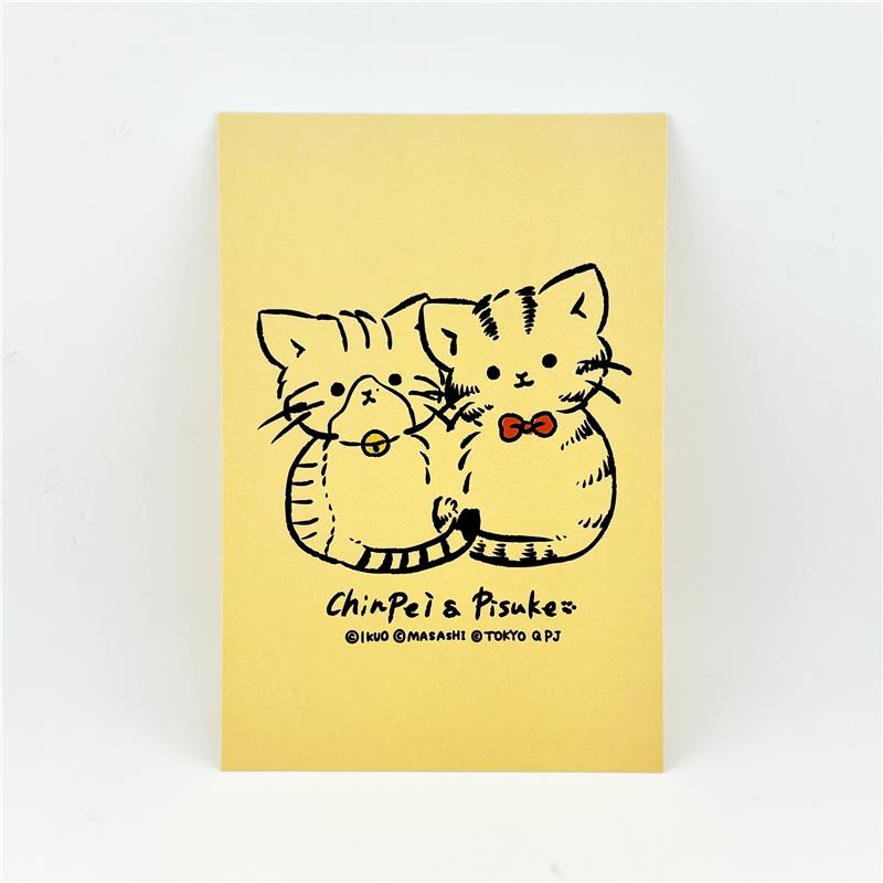 IKUO×MASASHI ポストカード（イエロー） Ikebe Original (新品)