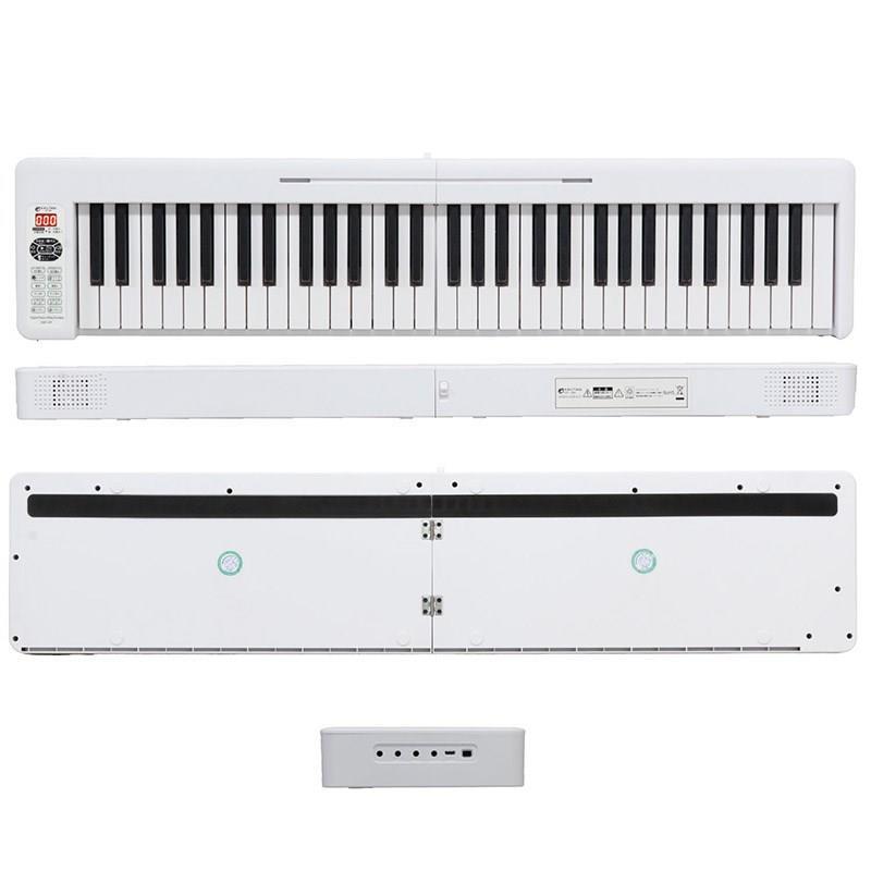 イケベ楽器楽天ショップの翌日配達 【決算売り尽くしセール】KDP-61P WHT (限定特価) (ホワイト)折りたたみ電子ピアノ 電子キーボード KDP-61P WHT(ホワイト) Kikutani (新品)｜アングル2