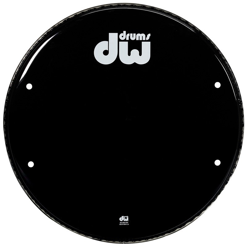 DRDHGB22K [Single Ply Gloss Black Vented Bass Drum Head / 22inch] dw (新品)