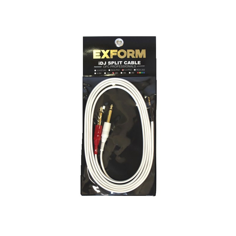 iDJ SPLIT CABLE SERIES 6.3-PX2-2M EXFORM (新品)