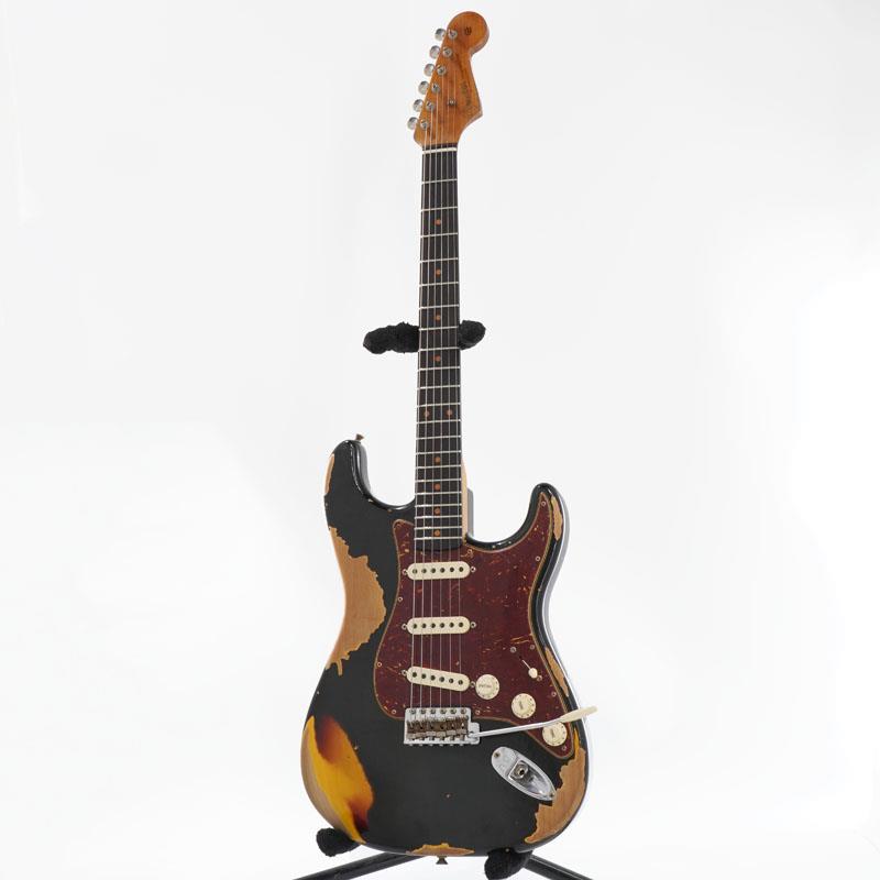 USED 中古 2021 Limited Edition 1961 Stratocaster Heavy Relic Aged Black over 3-Tone Sunburst Roasted Maple Neck 2023 [SN. CZ566964] Fender Custom Shop (ユーズド 美品)（2枚目）