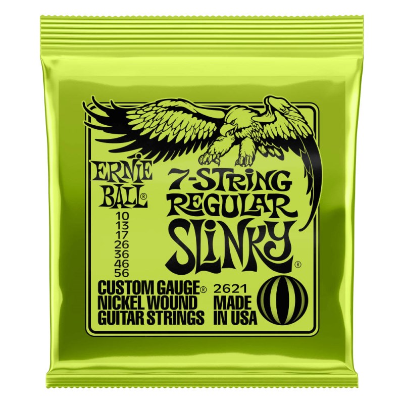 �ڴ��ָ��ꥻ����� Regular Slinky 7-String Nickel Wound Electric Guitar Strings #2621 ERN...