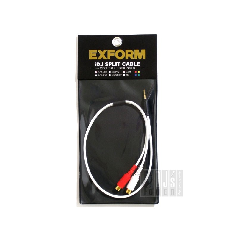 iDJ SPLIT CABLE SERIES RCA-JX2-0.5M EXFORM (新