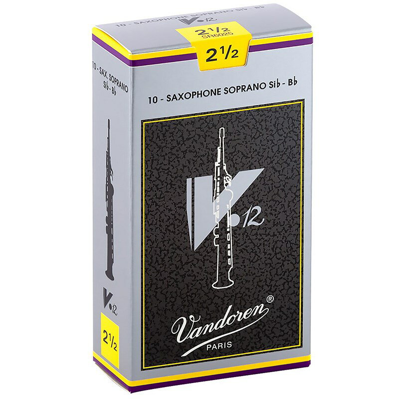 翌日配達 《硬さ：2-1/2》ソプラノサックス用リード バンドレン V12 VANDOREN (新品)