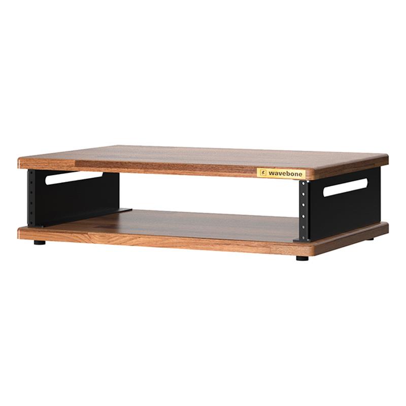 Stella Portable Rack Case-2U Walnut (ウェーブボーン)(ラックケース)(19インチ)(2U) Wavebone (新品)