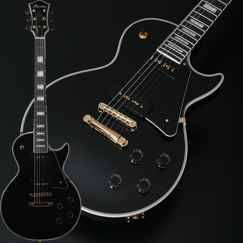 ■商品紹介新しい「DUKE」選り抜かれた木材の生まれ持った美しさやナチュラルなトーンを活かすこと。そして1977年の創業時から築きあげた確かな木工技術を用いてプレーヤーが安心してその身を預け、思いのままに表現できるギターをつくること。このような理想を掲げ、Bacchusブランドのフラッグシップライン「Handmade Series」は2000年に本格始動しました。その中から初のセットネックモデルとして生まれたのが、今に至るまでのロングセラーとなっている「DUKE」モデルです。Bacchus Global Seriesから新たなDUKEがスタートします。その手にとって真価を確かめてください。「DUKE」×P-90タイプピックアップ2000年にBacchusブランドの最上位シリーズであるHandmade Seriesから生まれたモデル「DUKE」。その仕様を落とし込んだGlobal Seriesの「DUKE」の新モデルに搭載されたのはP-90タイプのピックアップ。フロントには見た目にも特徴的なステープルタイプを採用。定番のハムバッカーとは異なる魅力のラインナップが加わり、「DUKE」の可能性を押し広げます。ステープル・タイプのピックアップ「STP-Alnico」P-90タイプのピックアップ「STP-Alnico」と「STP-5」。フロントポジションに搭載された「STP-Alnico」はビンテージさながらのステープル形状のポールピースを持ち、ややアコースティックな響きも感じられるナチュラルなトーンが魅力です。リアポジションの「STP-5」はシングルコイル特有の煌びやかさと甘くウォームなトーンを兼ね合わせています。どちらのピックアップもアルニコ5マグネットと金属製ブレイデッドワイヤーが使用されています。Handmade Seriesから継承されたアーチ形状写真は異なるモデルですが、アーチ形状は共通です飛鳥工場で制作される国産のHandmade Series DUKEモデルのアーチ形状を踏襲。しっかりとくびれたアーチのカーブがギターの顔であるボディトップにメリハリを加え、ポリッシュされた塗装の反射が美しい引き締まったルックスとなりました。最適な演奏性を生み出すネックの仕込み角写真は異なるモデルですが、ネックの仕込み角は共通ですセットネックモデルにおいてそのプレイアビリティとサウンドに影響を与えるのが、ネックの仕込み角。アーチ形状と同じく国産のHandmade Series DUKEモデルの仕込み角を再現しつつ、材と設計に合わせた微調整を施しました。これによって適度なテンション感から生まれる張りのあるアタックと、豊かなボディ鳴りの最良のバランスが実現しました。振動伝達性の高いディープジョイントボディとの接着面積が広く、振動をしっかりと伝達するディープジョイント方式を採用。接地幅が広いため、仕込み角や木工の精度が出しやすいというメリットもあります。調整されたボディの厚みDUKEならではの外観のバランスを損なわない範囲で厚みが調節されたボディ。やや薄めの設計にすることによってボディ全体の軽量化に成功し、比較的小柄なユーザーでも持ち抱えやすく、取り回しの良さが大きく向上しました。スリムネックスリムUシェイプのネックグリップ。比較的手の小さいプレイヤーでも押弦しやすく、スムースな左手の運指でプレイに集中することができます。国内専門検品部署によるセットアップ長野県松本市のディバイザー本社に設けられた専門の検品部署で全ての個体を検品、セットアップしてから出荷します。素材である木材から起因する個体差を見極めながら、一本一本むらなく調整して仕上げることにより、最初に持った時から手になじむ確かな演奏性をプレーヤーにお届けします。※画像はサンプルです。製品の特性上、杢目、色合いは個体ごとに異なります。■仕様詳細Body Top: NyatohBody: NyatohNeck: NyatohFingerboard: RosewoodNut: Graphtech TUSQ XLBridge: T.O.M typeMachineheads: Rotomatic TypeFret: Nickel SilverPickups: Bacchus STP-Alnico + STP-5Controls: 2 Vol，2 Tone，3 way PU selectorScale: 628mm(24.75inch)Width at Nut: 43mmFingerboard Radius: 305RFinish: Polyurethane or PolyesterStrings: D’addario 010 ? 046ギグバッグ、保証書、レンチ　付属検索キーワード：イケベカテゴリ_エレキギター_レスポールタイプ_Bacchus_GLOBAL SERIES_新品 SW_Bacchus_新品 JAN:4571470409175 登録日:2026/01/25 エレキギター バッカス