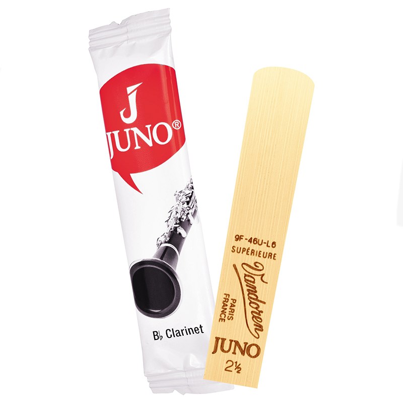 翌日配達 《硬さ：2-1/2》B♭クラリネット用リード バンドレン JUNO 【宅配便発送】【正規輸入品】 VANDOREN (新品) 2