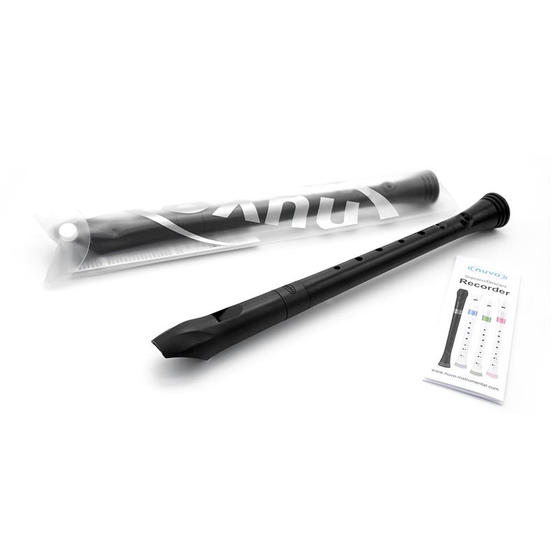 ヌーボ / FGREBLJP プラスチック製 ソプラノリコーダー Recorder (White/Blue) NUVO (新品) 2