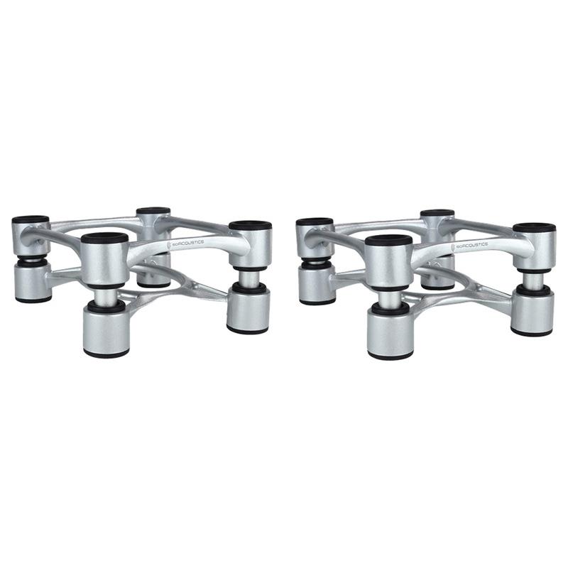 ■商品紹介【製品の特長】★Aperta は、IsoAcoustics の特許(US Patent No. 9，920，811)取得済み方向性アイソレーション技術をデスクトップ環境向けに最適化。アルミニウム構造体の内部に組み込まれたアイソレーターが、設置面からの不要なエネルギー反射を効果的に低減します。独自の角度調整メカニズムにより、リスニングポジションに合わせた ±6.5度の仰角調整が可能。音軸をリスナーの耳の高さに正確に合わせることで、周波数特性とサウンドステージを最適化します。【製品の仕様】最大耐荷重Aperta: 15.9 kg / 1台Aperta 200: 34 kg / 1台Aperta 300: 27.2 kg / 1台数量Aperta: 2個 (ペア)Aperta 200: 2個 (ペア)Aperta 300: 1個（単品）サイズ (幅 x 奥行 x 高さ)Aperta: 155 x 190 x 76 mmAperta 200: 200 x 255 x 90 mmAperta 300: 300 x 200 x 75 mm構造 アルミニウム角度調整 ±6.5度カラー ブラック / シルバー検索キーワード：イケベカテゴリ_レコーディング_モニタースピーカー_スピーカースタンド_ISO ACOUSTICS_新品 SW_ISO ACOUSTICS_新品 JAN:0810514000072 登録日:2015/03/05 オーディオ機器