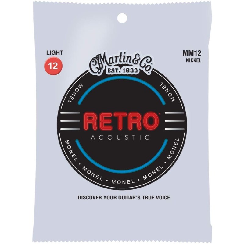 ■商品紹介モネルと呼ばれる素材を巻き線に使用した、1930年代マーティン弦の復刻モデル。楽器に用いられた材の自然なサウンドといえるような、独特なメロウさと歯切れの良さを兼ね備えた弦です。錫メッキ鋼の芯線と、耐食性のあるモネル（ニッケルと銅の独自ブレンド）の巻線で作られています。また、2弦、4弦、5弦の太さを現代風にアレンジ。それによって、バランスの取れた感触と明瞭なイントネーションを得て、演奏を快適なものにします。Light：.012 .015 .025 .031 .041 .054検索キーワード：イケベカテゴリ_楽器アクセサリ_弦_アコギ弦_MARTIN_新品 SW_MARTIN_新品 JAN:0729789552936 登録日:2025/04/28 アコギ弦 アコースティック弦 マーチン マーティン