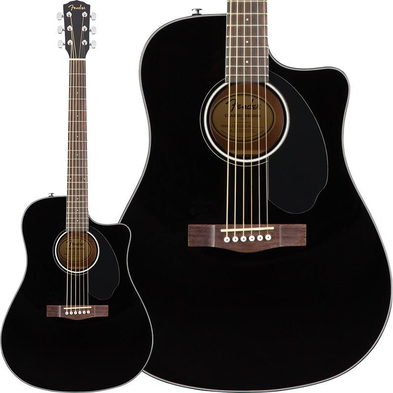 Garrison - 【期間限定！アクセ11点セット付き！】Fender CD-60SCE Dreadnought (Black) フェンダー Fender Acoustics (新品)