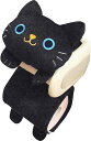 ねこのトイレロールペーパーホルダー クロ