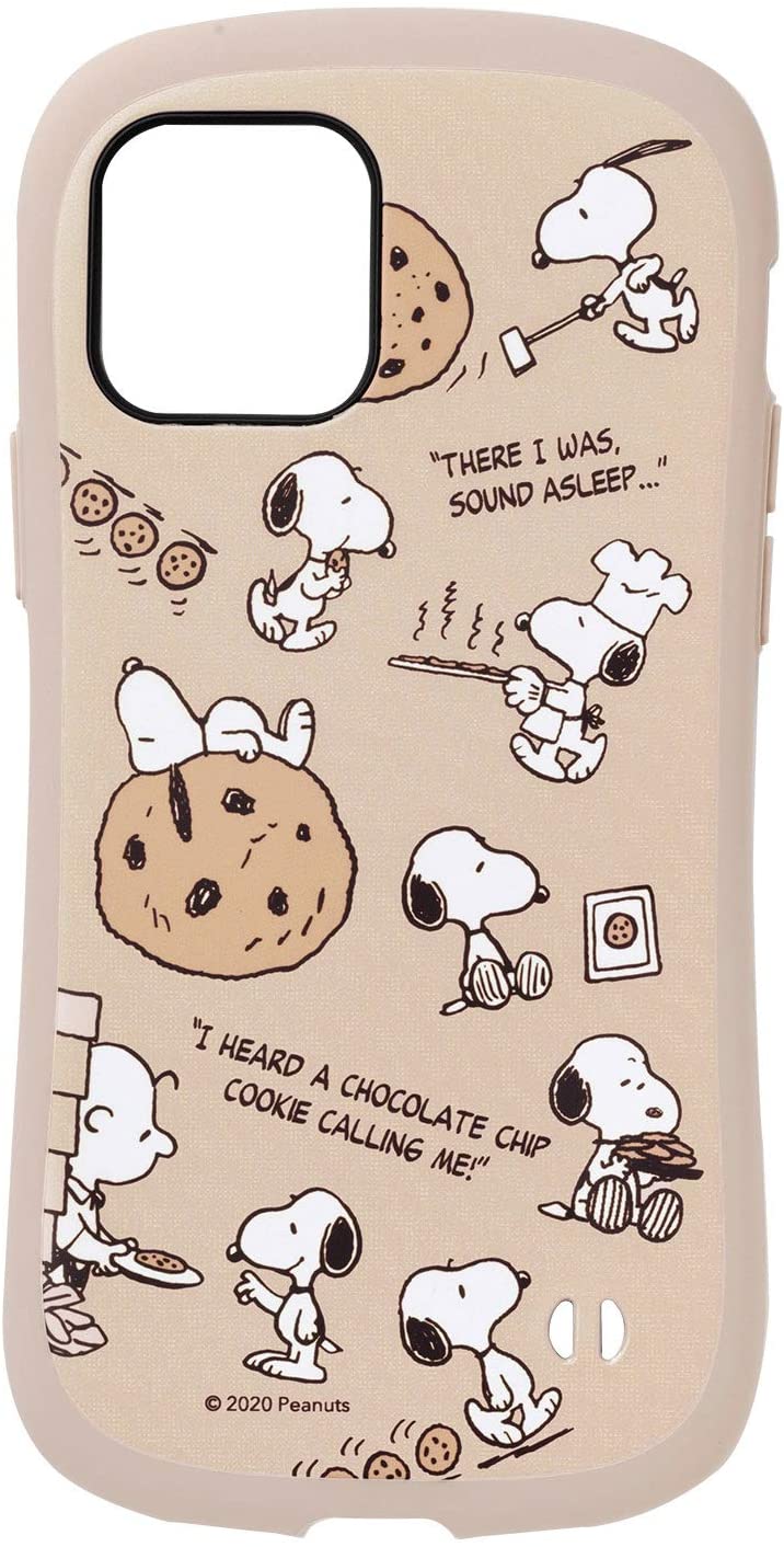 iFace First Class Cafe iPhone 12/12 Pro ケース スヌーピー PEANUTS [チョコチップクッキー]