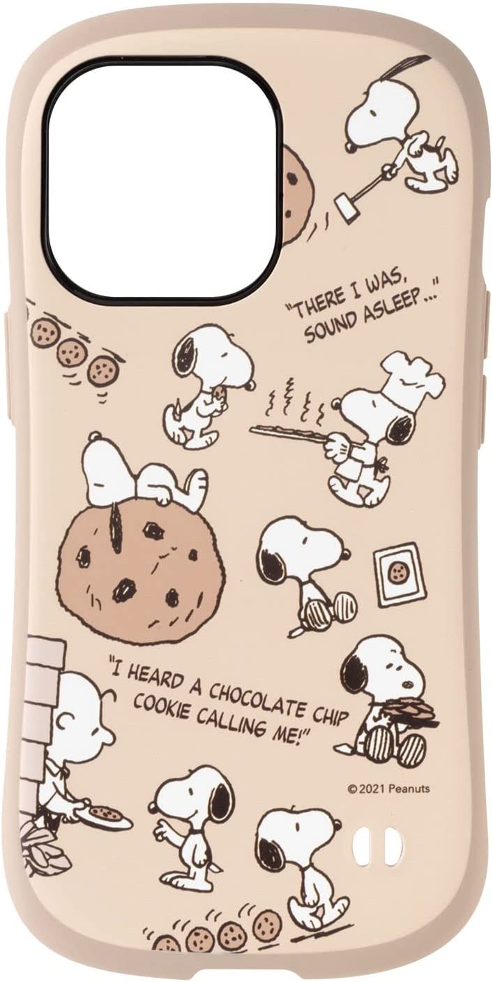 iFace First Class Cafe iPhone 13 Pro ケース スヌーピー PEANUTS [チョコチップクッキー]