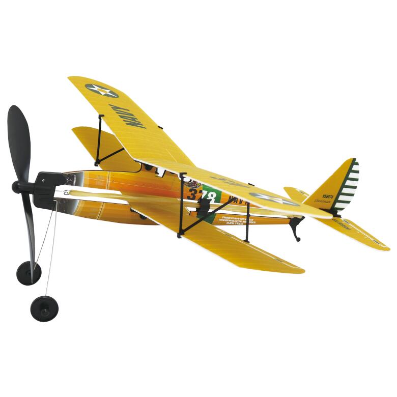 アビエイター ステアーマン ［ ゴム動力 組み立て プレーントイ 飛行機 池田工業社 ］のサムネイル