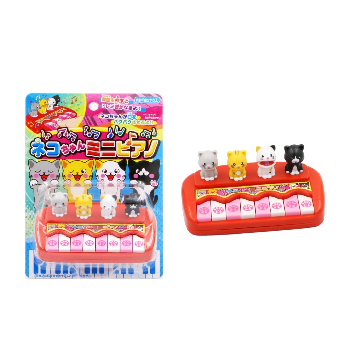 ネコちゃんミニピアノ［ ミニ ピアノ ドレミ 音楽 かわいい ］