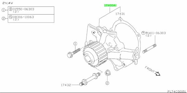 スズキ カプチーノ ポンプセット ウォータ WATER PUMP SET SUZUKI 純正