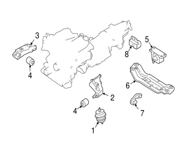 日産 純正 スカイライン フーガ V36 Y51 ブラケット エンジン マウンテイング 左 BRACKET ENGINE MOUNTING LHニッサン NISSAN 未使用