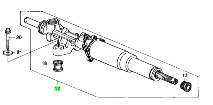 ホンダ 純正 HONDA S2000 AP1 ボックス COMP ステアリングギヤー BOX STEERING GEAR