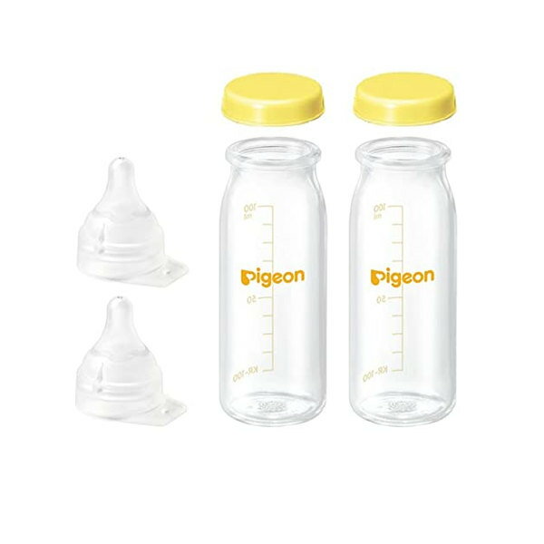 ◆商品名：ピジョン 母乳実感 直付け 哺乳瓶100mlセット（一般新生児用) 2個セット