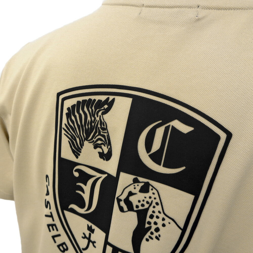 30％OFF 2024春夏 カステルバジャック 立体SAFARIプリント 半袖丸首Tシャツ (ベージュ) (M)(L)(LL) TS*02721427211914【24/12/26】【バックプリント】【クルーネック】【サラサラ】【鹿の子】【CASTELBAJAC/メンズ/服/取扱店/ゴルフ】【楽ギフ_包装】