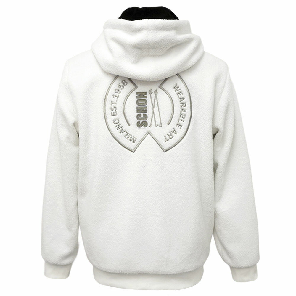 樂天商城 - 30％OFF 2025秋冬新作 ミラショーン 暖かボア ダブルzipフード付きジャンパー (白) (M)(L)(LL)JK*04732547711001【25/9/3】【パーカー】【ジャケット】【防寒】【あたたか】【milaschonsports】【milaschon/メンズ服/ゴルフ】【スポーツ】【楽ギフ_包装】