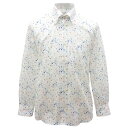 【エントリーでポイント5倍★】30%OFF 2025春夏新作 ミラショーン 水彩花柄pt 長袖ボタンダウンシャツ(白) (M)(L)(LL)SH*04733512512201【25/3/4】【コットン】【カジュアルシャツ】【総柄】【milaschonsports】【milaschon/メンズ/服/取扱店/ゴルフ】【スポーツ】