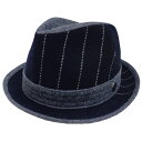 秋冬 シナコバ ツィード×コール天 中折れハット(紺系) GD*0121277730920【22/12/23】【あす楽対応】【SINA COVA/メンズ/服/取...