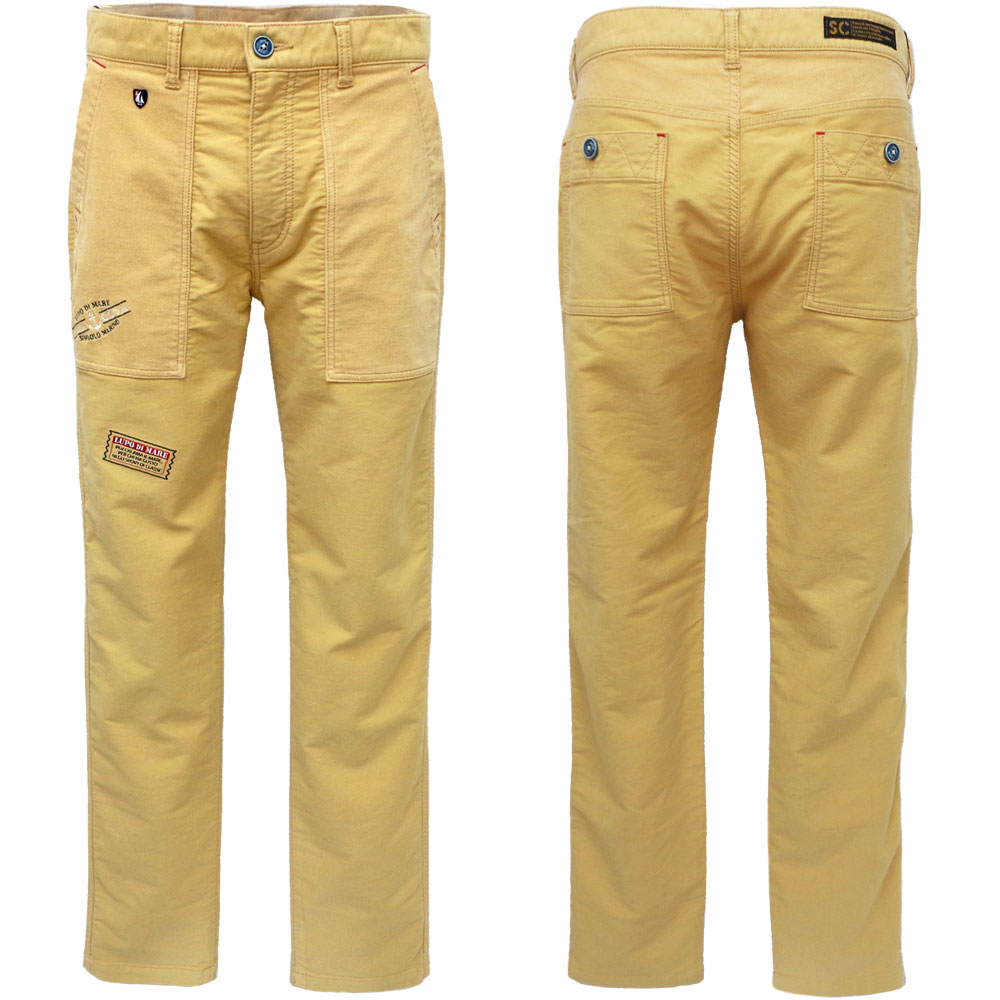 40%OFF 秋冬 シナコバ ツイル起毛×コール天 ストレッチパンツ (マスタード) (W80)(W88)(W92)(W96)PA*0123215020540【24/9/7】【あたたか】【綿パン】【コットンパンツ】【SINACOVA】シナコバ ショップ【楽ギフ_包装】