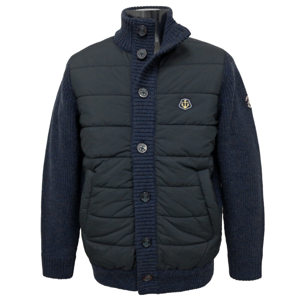 楽天池田洋品店30％OFF 2023秋冬 シナコバ 中綿入りニットジャケット （紺） （M）（L）（LL）JK*0123223050290【24/11/27】【あたたか】【防寒】【カーディガン】【SINA COVA】【sinacova】【スポーツ】【ゴルフ】 シナコバ　ショップ【ギフト包装無料】