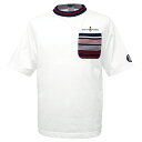 30%OFF 2025春夏新作 シナコバ 超長綿 ガーター編みポケット付き 半袖丸首Tシャツ (白) (M)(L)(LL)TS*0125110620110【25/4/16】【コットン】【インド超長綿】【天竺】【SINACOVA】シナコバ ショップ【ゴルフ】【スポーツ】【楽ギフ_包装】