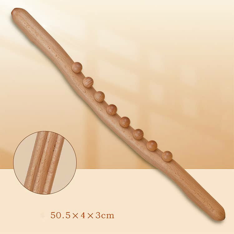 筋膜リリース ストレッチ 木製 筋肉ほぐし マッサージ棒 8/10トリガーポイント マ...