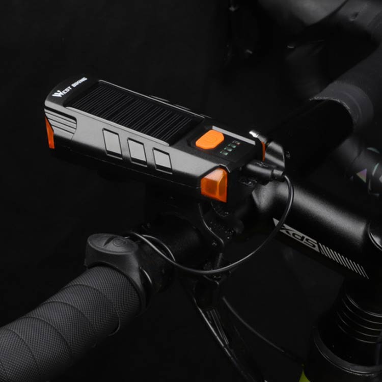 自転車ライト ソーラー充電 USB充電 LEDライト 2000mAh クラクション付き ホーン 自転車 ヘッドライト 高輝度 バイクライト IPX4防水 自転車 ライト 太陽光充電 自転車前照灯 工具不要 防水 マウンテンバイク ロードバイク サイクルライト 強光 弱光 散歩 夜釣り 登山