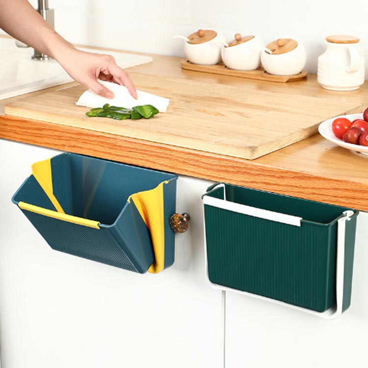 壁掛けゴミ箱 折りたたみゴミ箱 吊り下げゴミ箱 ダストボックス 大容量 大口径 ぶら下げごみ箱 キッチン調理台/シンクの扉に掛ける キッチン/寝室/オフィス/車載に適用 高耐荷重 多機能ごみ箱